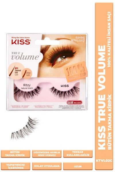 Kiss Bütün Takma Kirpik %100 Insan Saçı