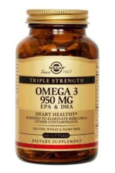 Solgar Omega 3 950 Mg 100 Kapsül Balık Yağı