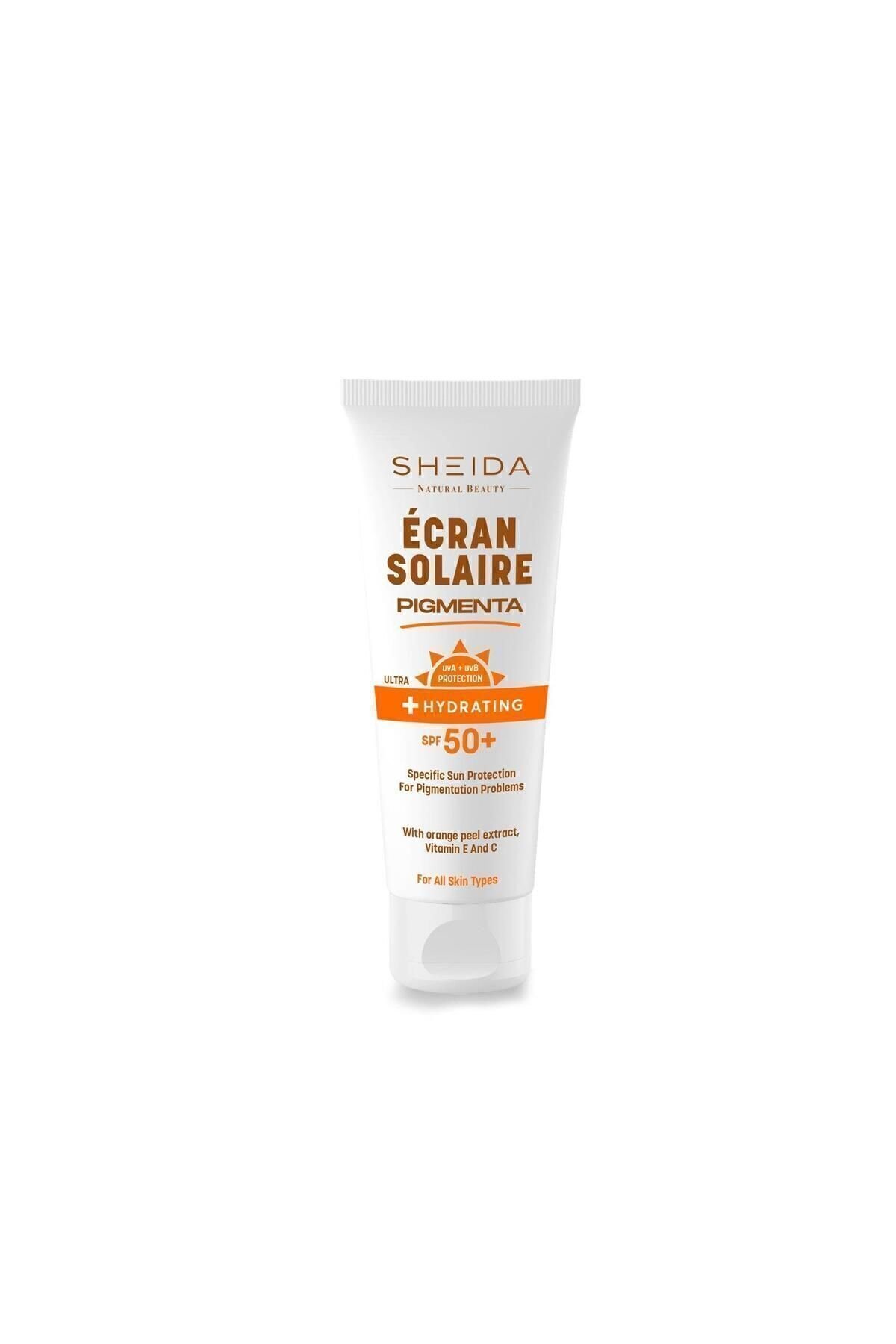 Sheida Ecran Solaire Pigmenta Ton Eşitleyici Renkli Kapatıcı Spf 50 Güneş Kremi 75ml Lekeli Ciltler Için
