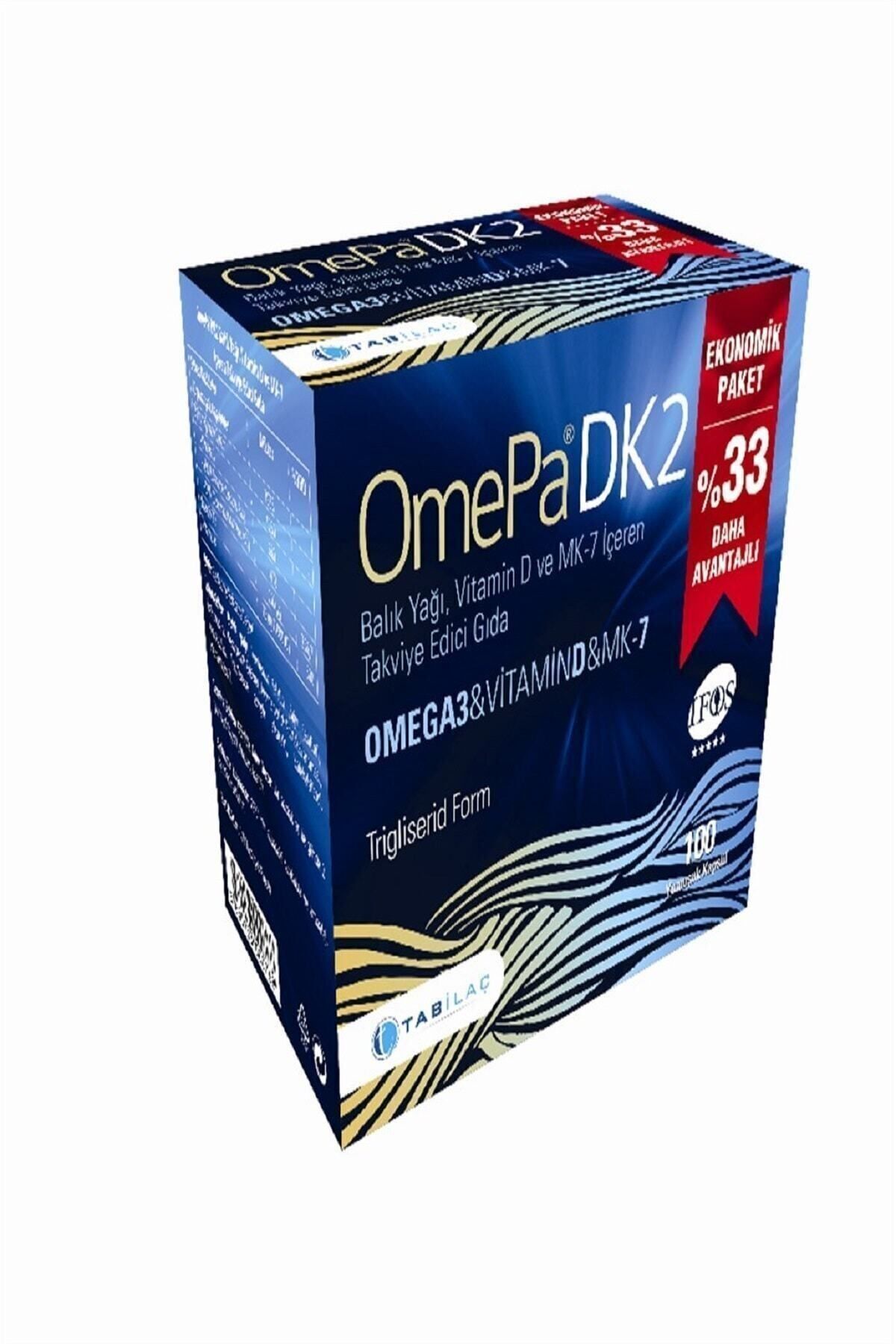 Omepa Dk2 Omega 3 & Vitamin D & Menaq7 100 Yumuşak Kapsül