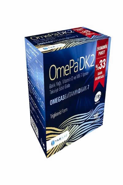 Omepa Dk2 Omega 3 & Vitamin D & Menaq7 100 Yumuşak Kapsül