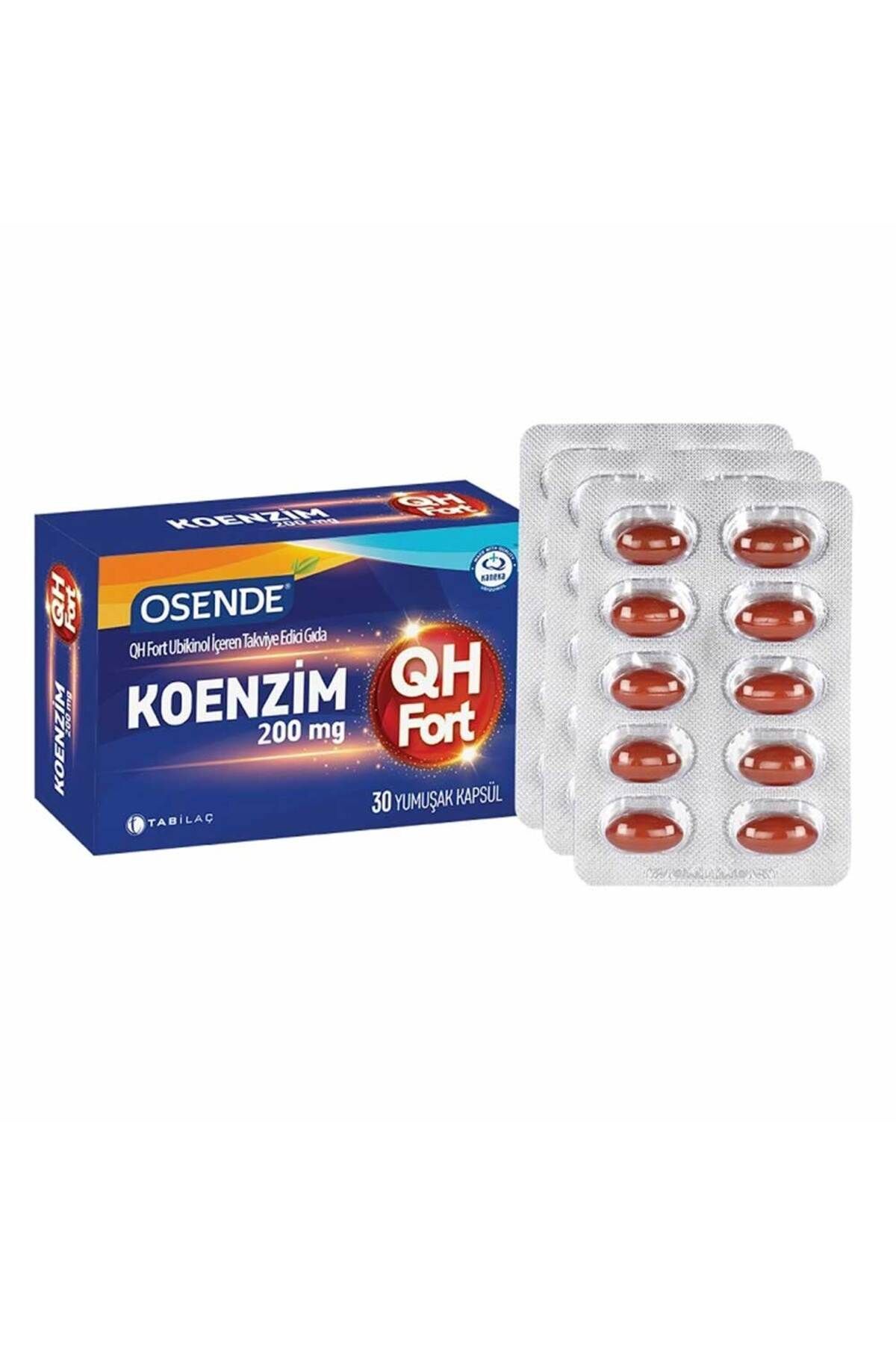 Osende Koenzim Qh 200 Mg Fort 30 Yumuşak Kapsül