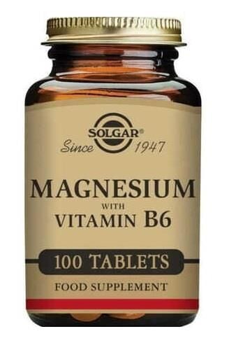 Solgar Magnesium With Vitamin B6 100 Tablet