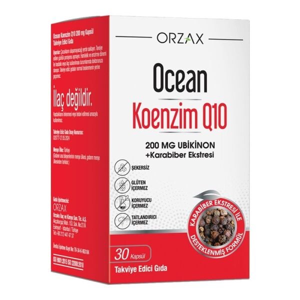 Ocean Koenzim Q10 200 mg 30 Kapsül