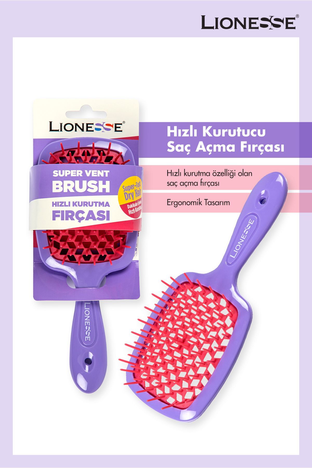 Lionesse HIZLI KURUTUCU SAÇ AÇMA FIRÇASI 8810