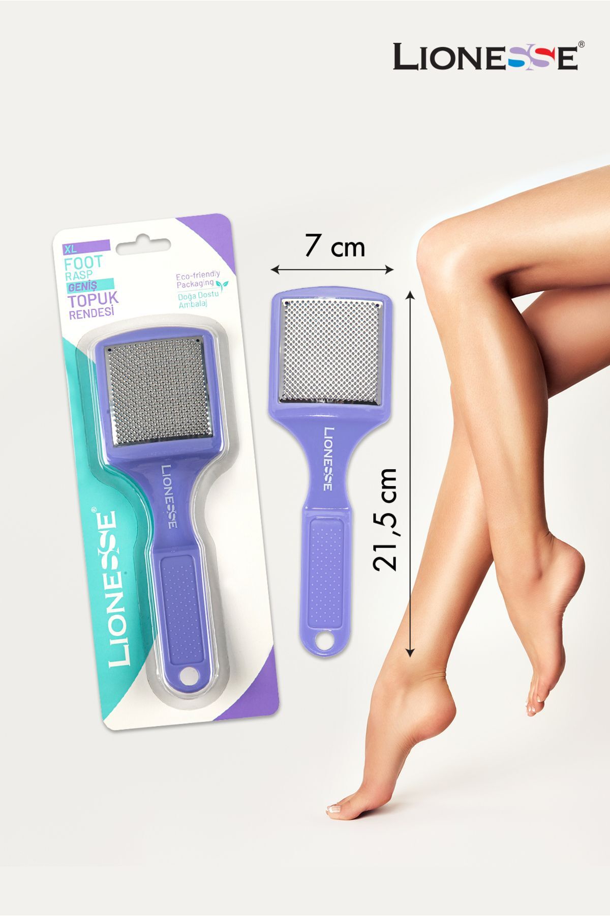 Lionesse Plastik Saplı Geniş Topuk Rendesi XL