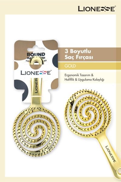 Lionesse Maze Brush Gold 8592