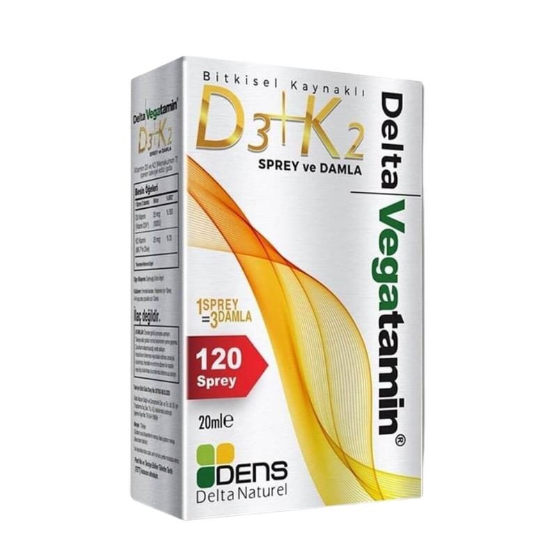 Dens Delta Naturel Delta Vegatamin Vegan D3 K2 Sprey - Damla 20ml