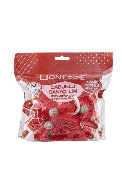 Lionesse Çilek Sabunlu Banyo Lifi 952