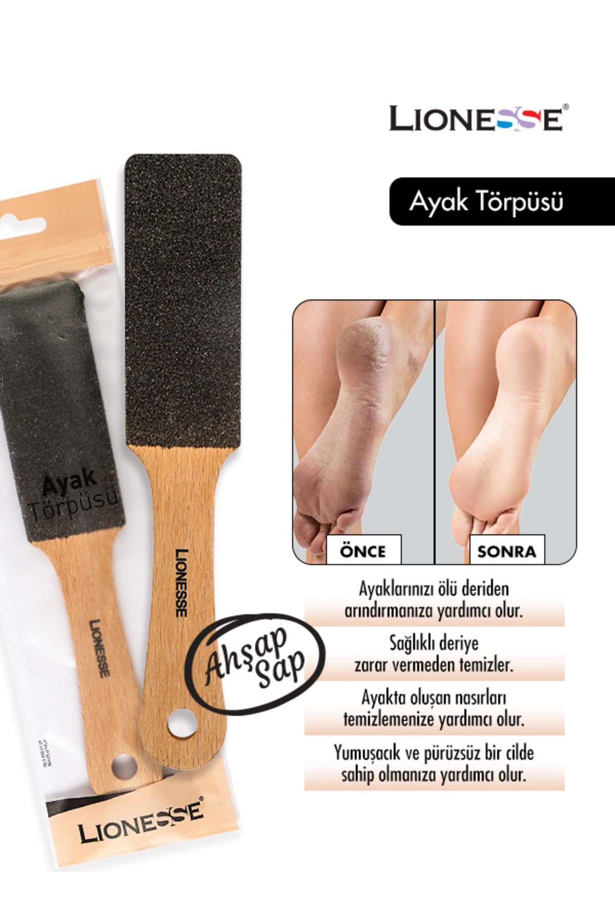 Lionesse Ahşap Ayak Törpüsü 457