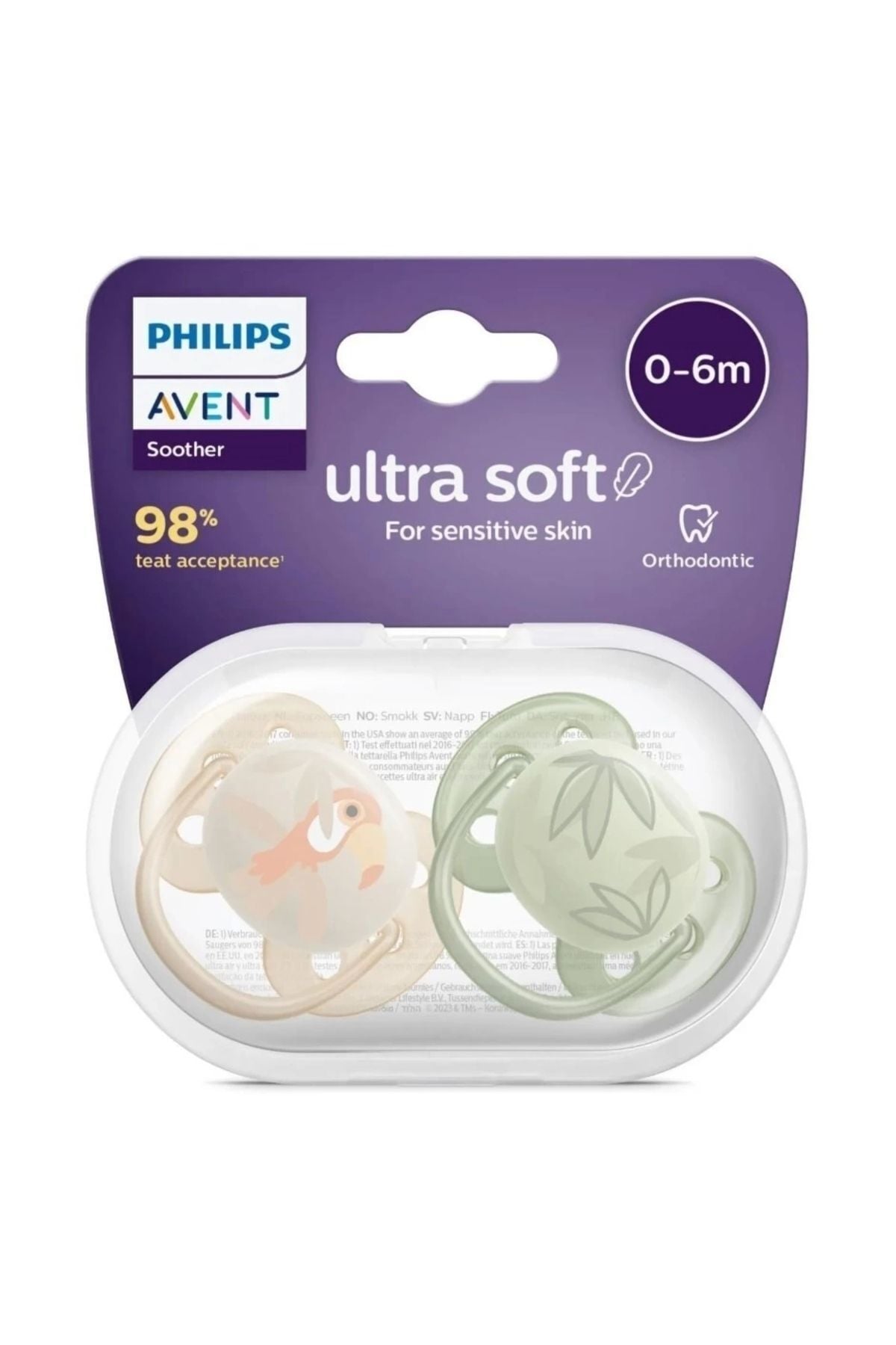 Avent Ultra Soft Emzik 0-6 Ay 2'li Erkek Scf091/07