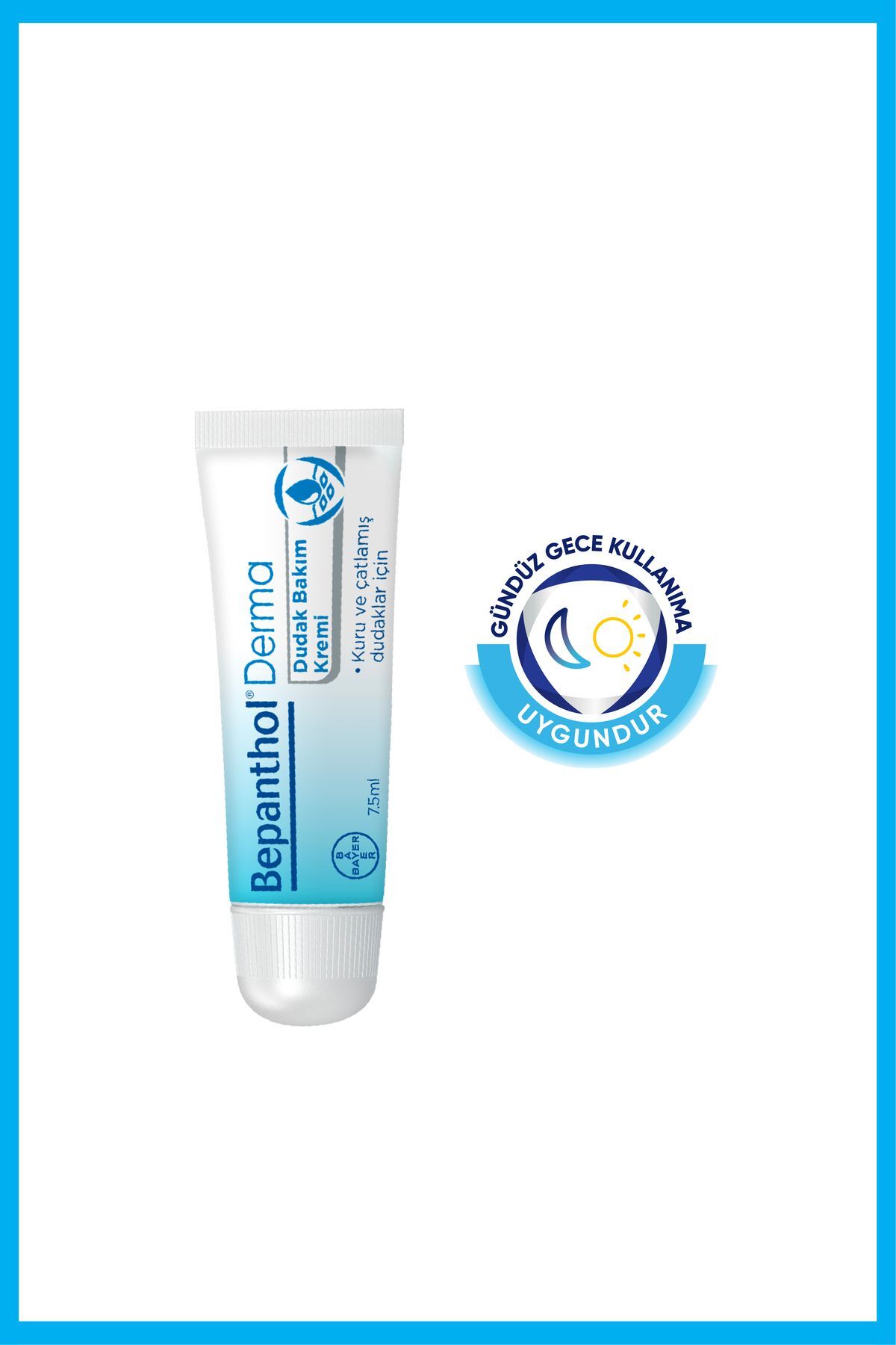 Bepanthol Derma Dudak Bakım Kremi 7,5 ml L Kuru Ve Çatlamış Dudaklar için