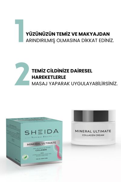 Sheida Mineral Ultimate Kolajen Krem – Siyah Nokta, Ve Yaşlanma Karşıtı Niacinamide Içerikli – 60 ml