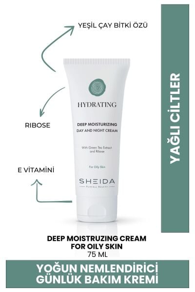 Sheida Hydratıng Yoğun Nemlendirici Günlük Bakım Kremi 75ml Yağlı Ciltler