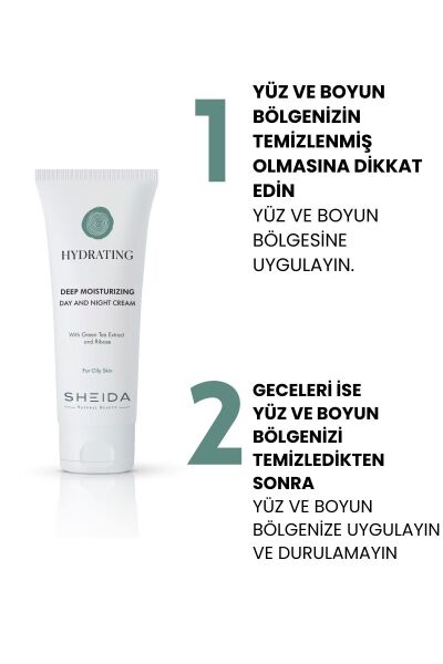 Sheida Hydratıng Yoğun Nemlendirici Günlük Bakım Kremi 75ml Yağlı Ciltler
