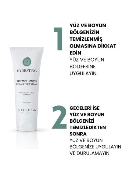 Sheida Hydratıng Yoğun Nemlendirici Günlük Bakım Kremi 75ml Yağlı Ciltler