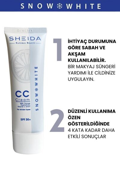 Sheida Snow White Cc Krem Spf 30