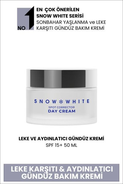 Sheida Snow White Cilt Beyazlatıcı , Aydınlatıcı Leke Karşıtı Spf15 Gündüz Bakım Kremi 50 ml