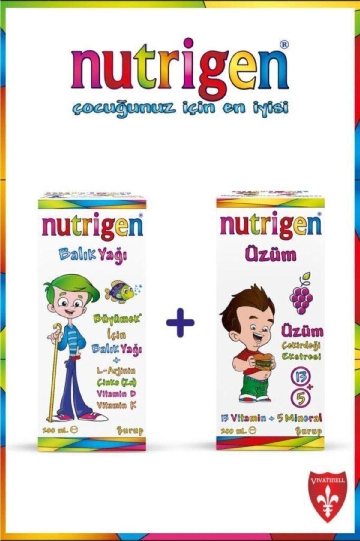 Nutrigen Kofre Balık Yağı Şurup + Üzüm Şurup 200 Ml + 200 Ml