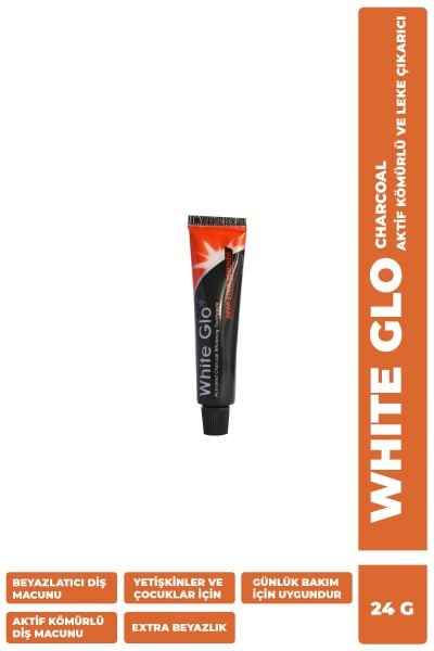 White Glo Aktif Karbon Kömürlü Beyazlatıcı Diş Macunu 24 G