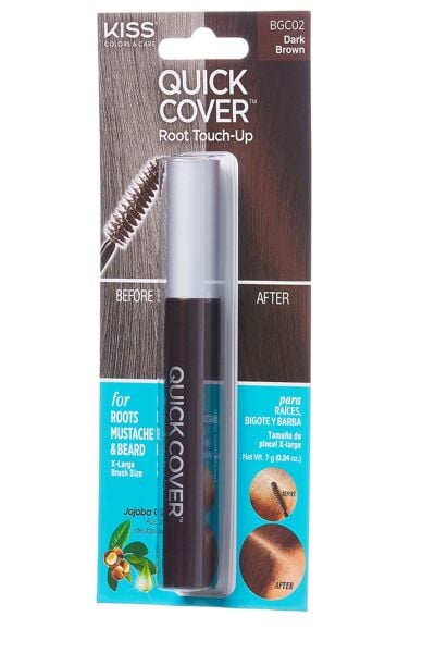 Kiss Ouick Cover Beyazlar Için Anında Kapatıcı Saç Maskarası - Kahve Rengi - 731509005875