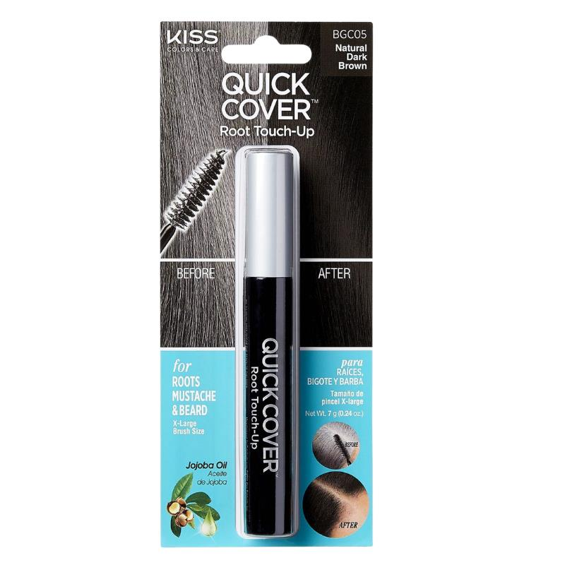 Kiss Quick Cover Beyazlar İçin Anında Beyaz Saç Kapatıcı Maskara - KOYU KAHVE -731509502619
