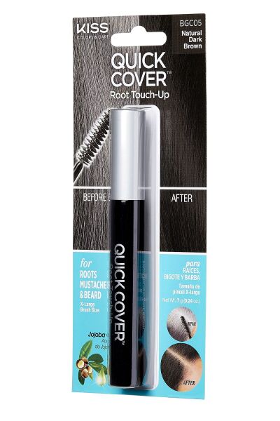Kiss Quick Cover Beyazlar İçin Anında Kapatıcı Saç Maskarası - KOYU KAHVE -731509502619