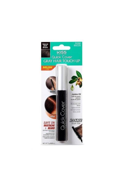 Kiss Quick Cover Beyazlar İçin Anında Kapatıcı Saç Maskarası - KOYU KAHVE -731509502619