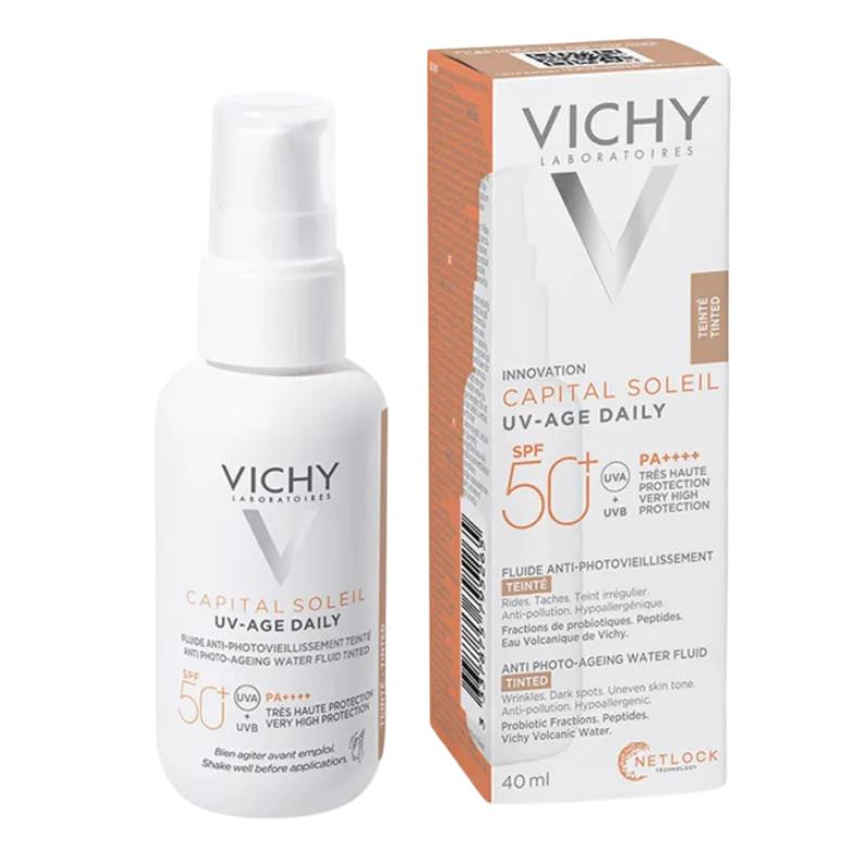 Vichy Capital Soleil Foto Yaşlanma Karşıtı Hafif Dokulu Renkli Güneş Koruyucu 40 ml Spf 50