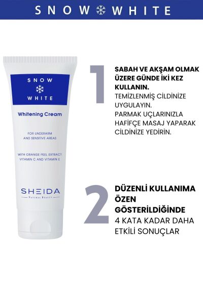 Sheida Snow White Ton Açıcı Ve Beyazlaştırıcı Koltuk Altı Ve Özel Bölge Kremi 75 ml