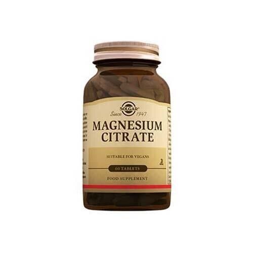 Solgar Magnesium Citrate Magnezyum Sitrat 60 Tablet