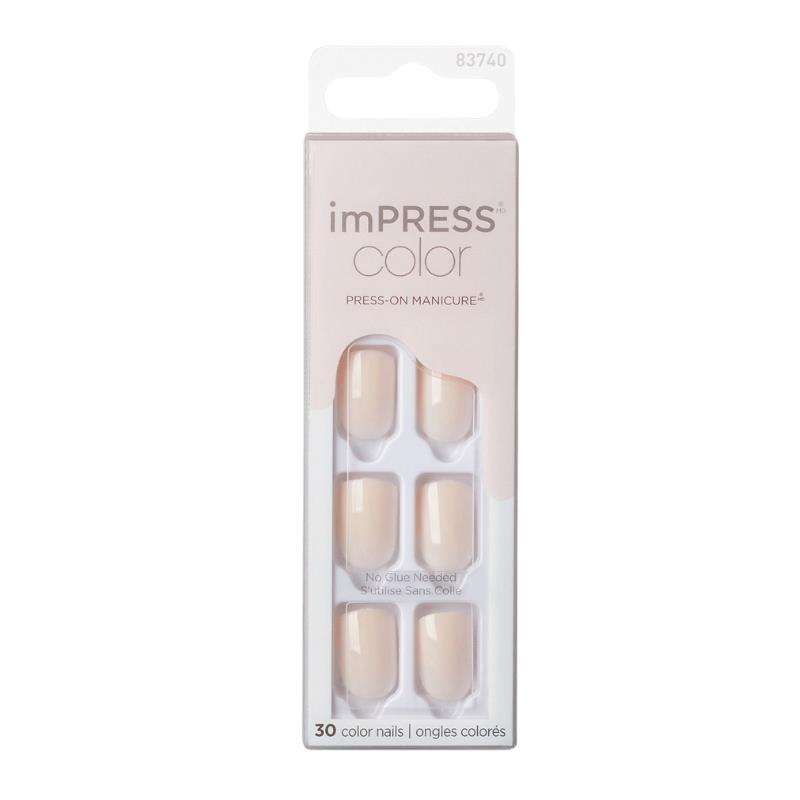 Impress Color Kendinden Yapışkanlı Takma Tırnak Kısa Nude