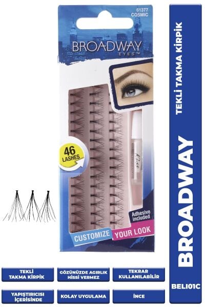 Kiss Broadway Tekli Takma Kirpik Ince BELI01C