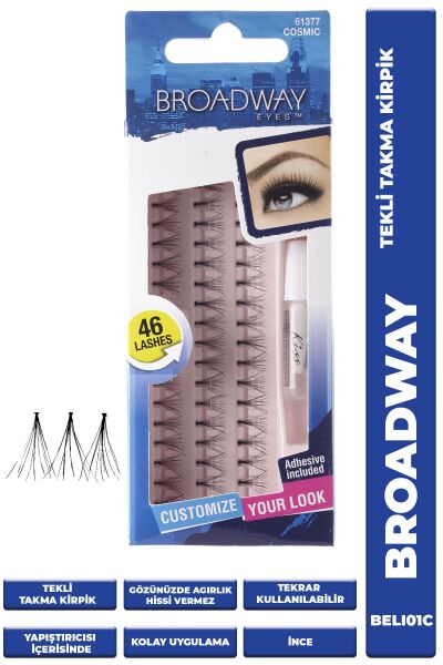 Kiss Broadway Tekli Takma Kirpik Ince BELI01C