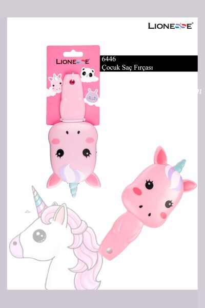Lionesse Saç Fırçası Pembe Unicorn 6446
