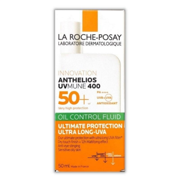 La Roche-Posay Anthelios UVMune 400 Oil Control Fluid SPF50+ 50 ml | Yağlı Cilt Güneş Kremi