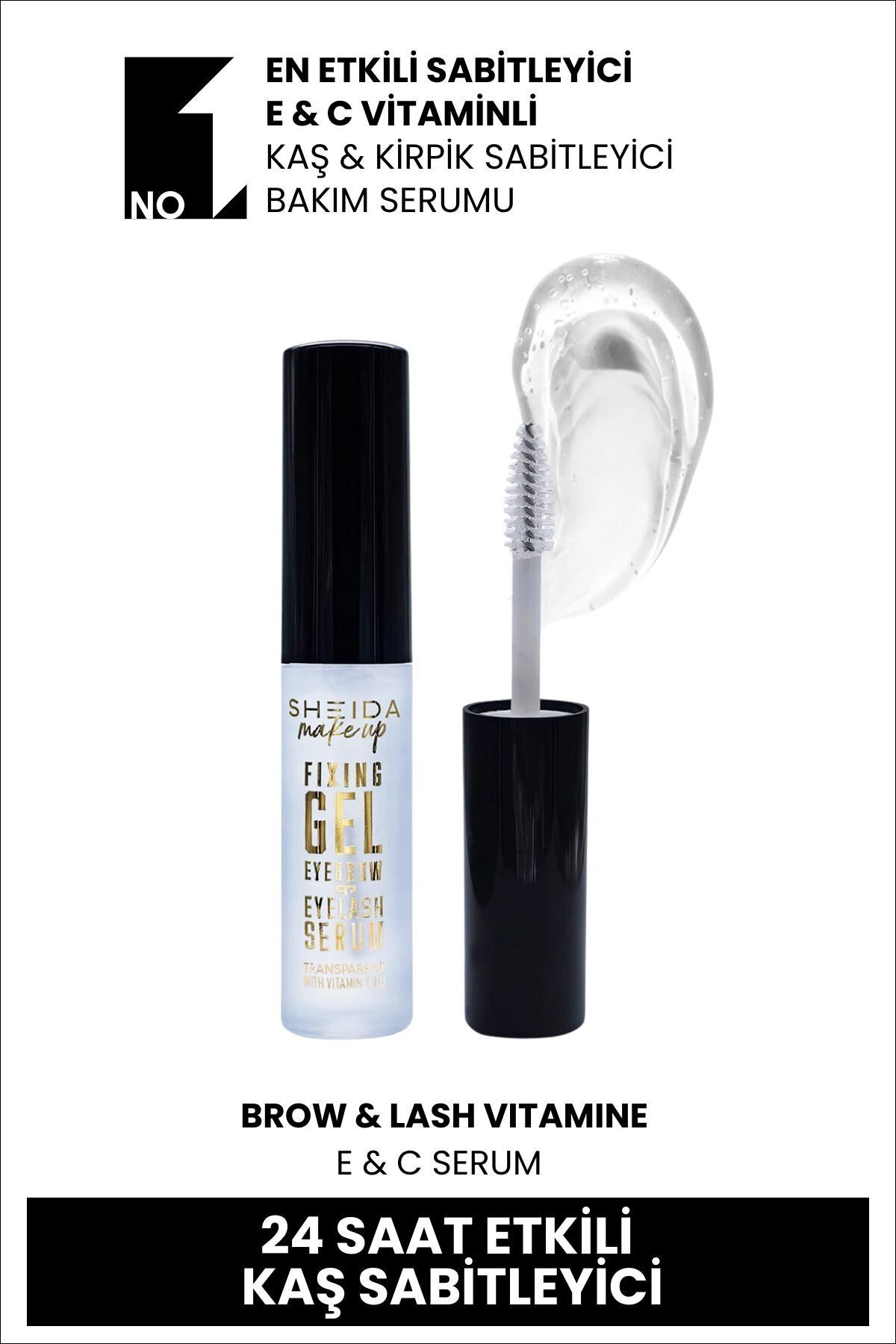 Sheida Fixing Gel Eyebrow & Eyelash Serum E Ve C Vitamini (SABİTLEYİCİ JEL KAŞ & KİRPİK SERUM)