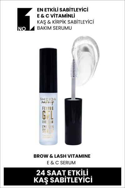 Sheida Fixing Gel Eyebrow & Eyelash Serum E Ve C Vitamini (SABİTLEYİCİ JEL KAŞ & KİRPİK SERUM)