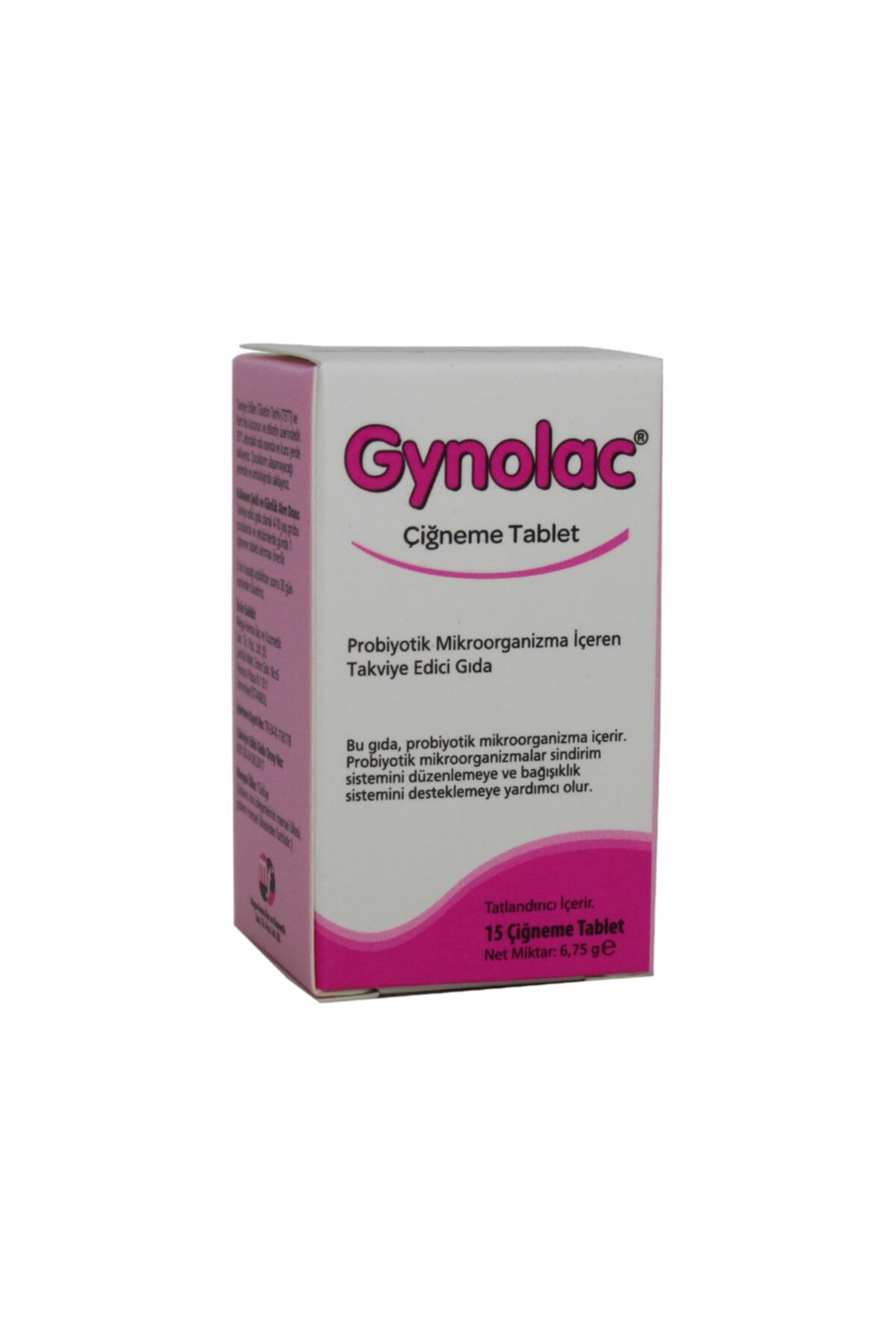 Gynolac Probiyotik Çiğneme Tableti 15 Adet