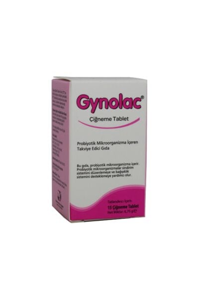 Gynolac Probiyotik Çiğneme Tableti 15 Adet