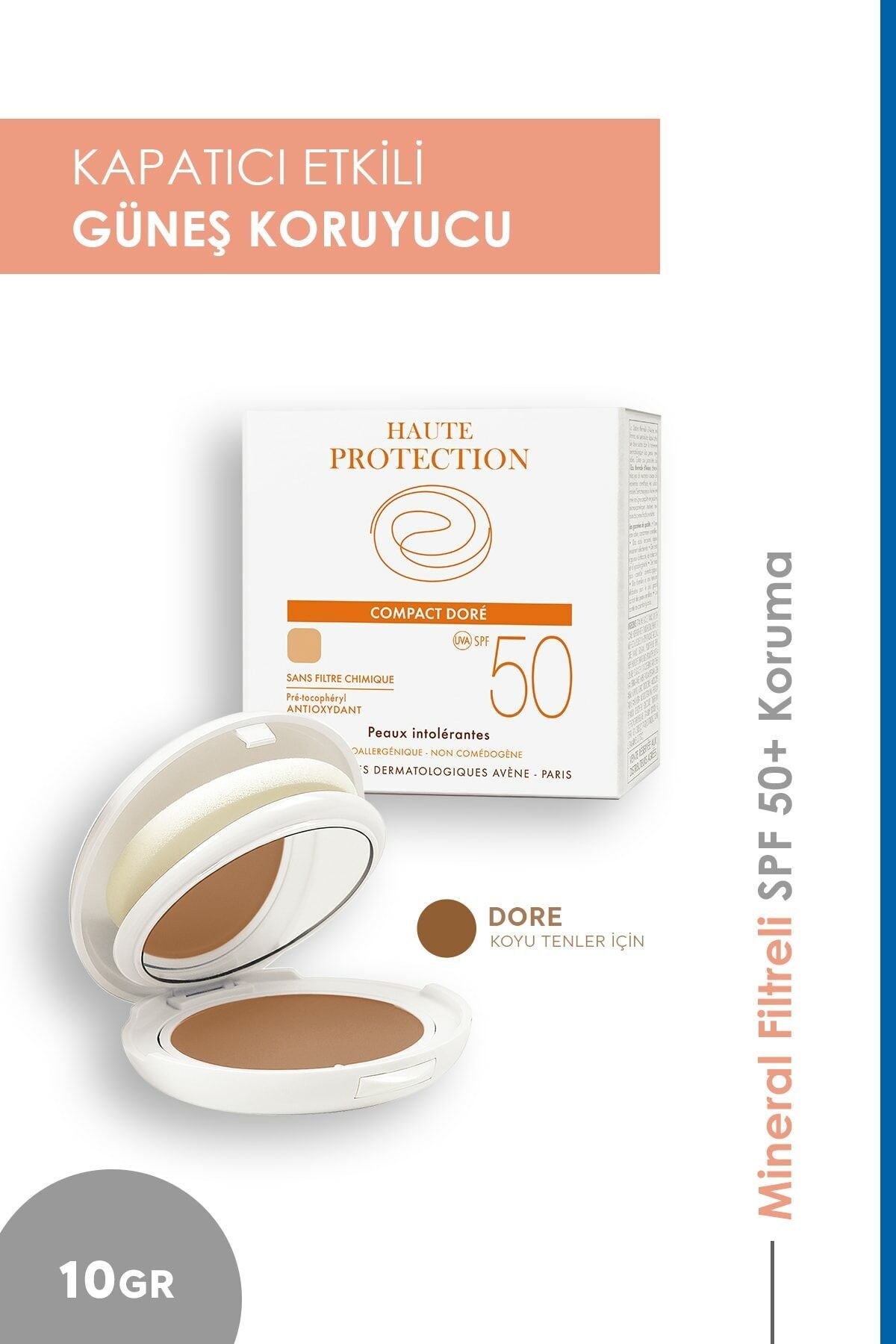 Avene Güneşten Koruma Etkili Kompakt Fondöten Compact Dore Spf 50 10 g