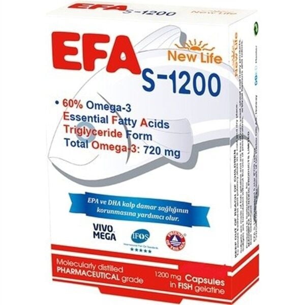 New Life Efa S-1200 Omega 3 90 Kapsül