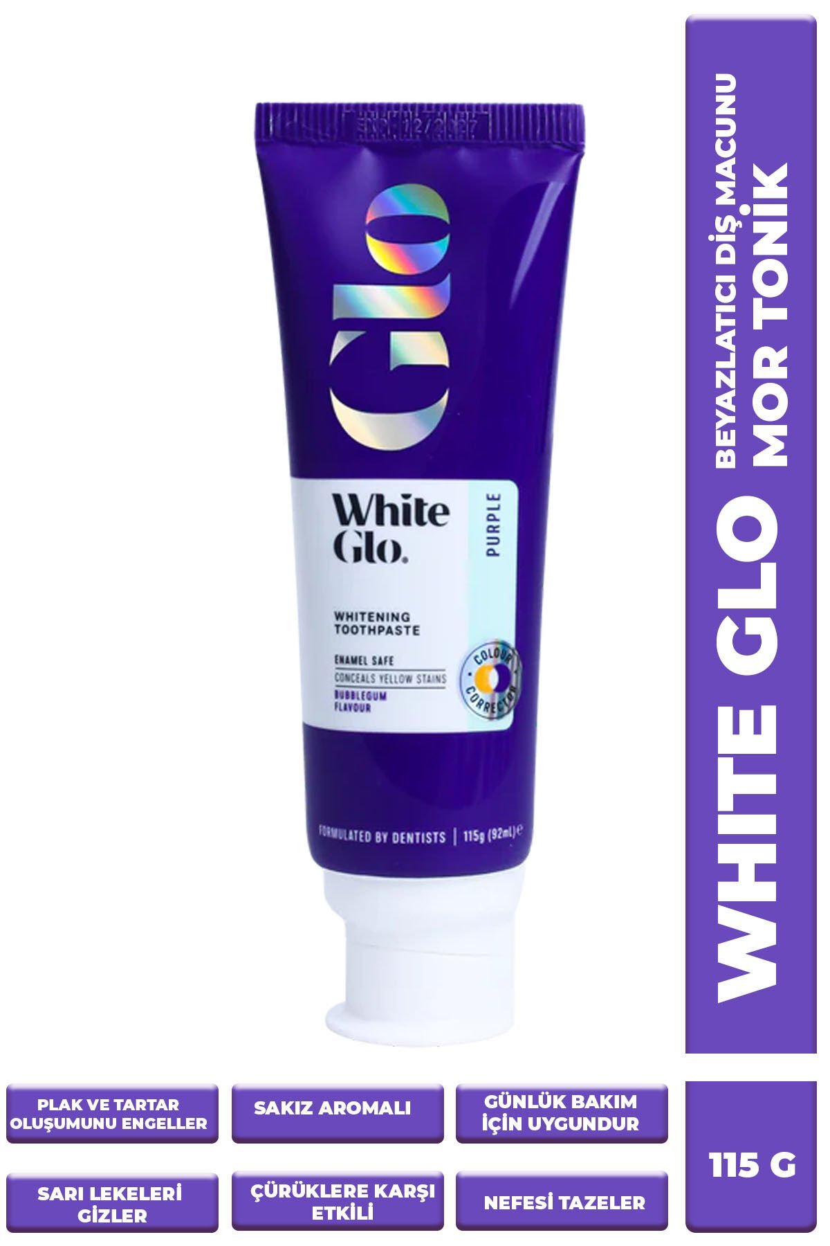 White Glo Glutensiz Sarı Leke Karşıtı Mor Tonik 115 GR