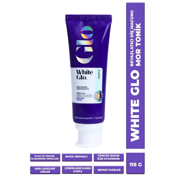 White Glo Mor Diş Macunu 115 g