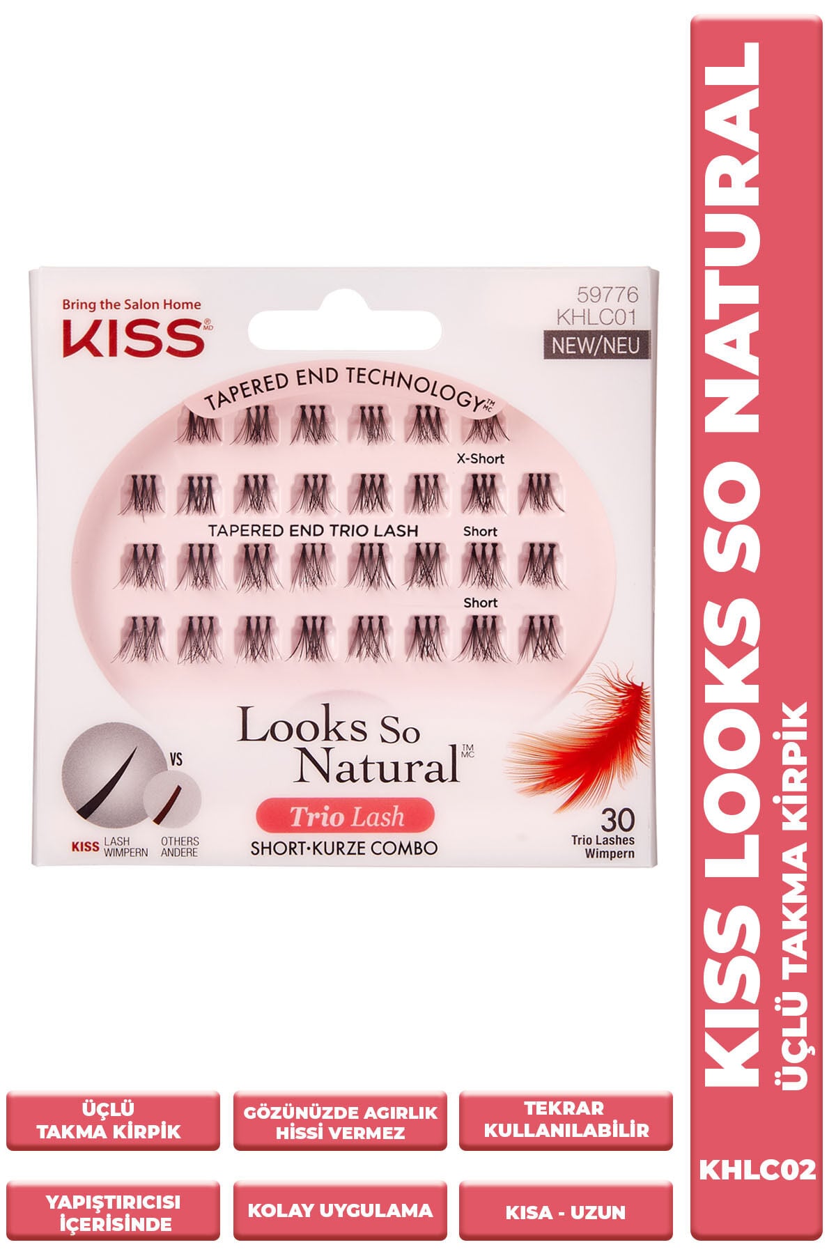 Kiss Trio Tekli Takma Kirpik