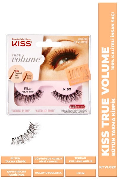 Kiss Bütün Takma Kirpik %100 Insan Saçı