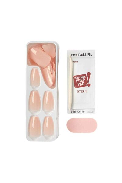 Kiss Impress Color Kendinden Yapışkanlı Takma Tırnak Medium - Bubble Kiss - 1 Adet