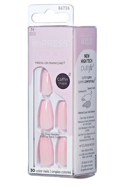 Impress Color Kendinden Yapışkanlı Takma Tırnak Medium - Pink Dream