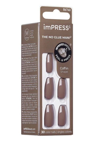 impress Color Kendinden Yapışkanlı Takma Tırnak Uzun Vizon