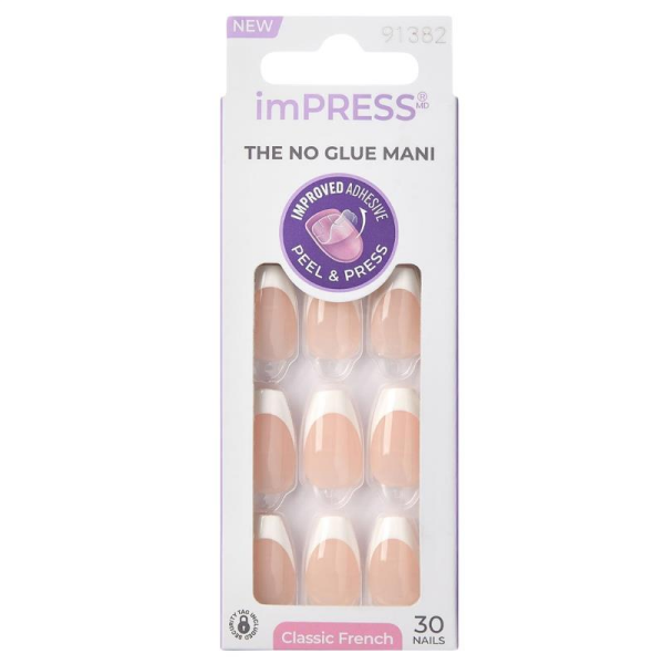 Impress Kendinden Yapışkanlı Takma Tırnak Uzun French